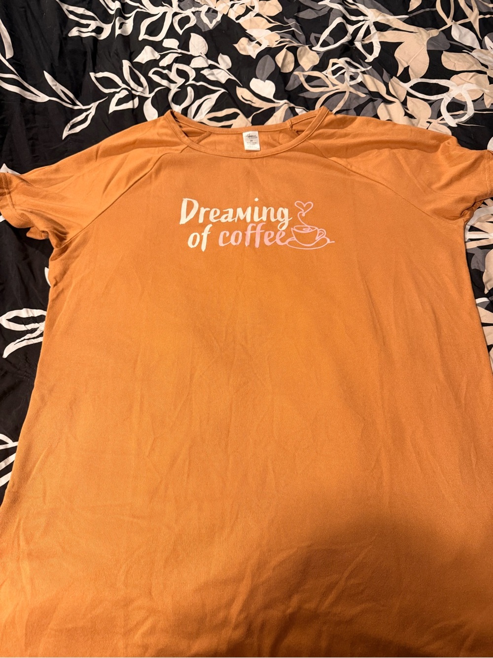 MooMoo 2XL Orange “Dreaming of Coffee”